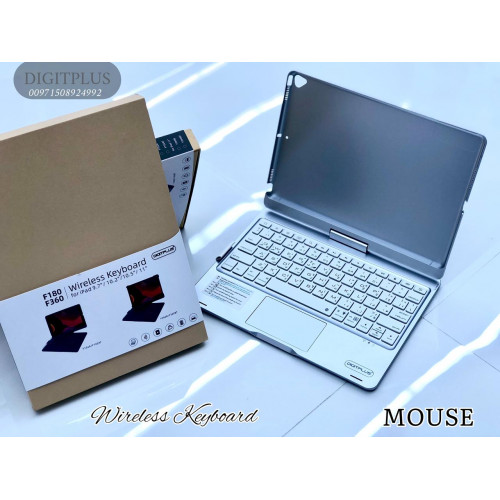 لوحة مفاتيح لاسلكية رقمية لجهاز IPAD 9.7 / 10.2 / 10.5 / 11 من digitplus لوحة مفاتيح لاسلكية رقمية لجهاز IPAD 9.7 / 10.2 / 10.5 / 11 من digitplus