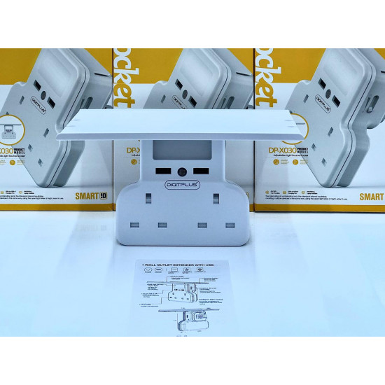 قابس كهرباء بعدد 2 منافذ يو اس بي،2 مقبسUK ، رف ، إضاءة بمستشعر قابس كهرباء بعدد 2 منافذ يو اس بي،2 مقبسUK ، رف ، إضاءة بمستشعر