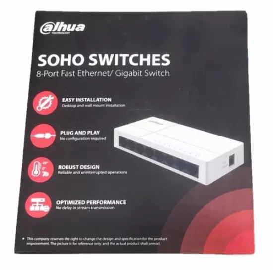 محول SOHO Switches 8-Port Fast Ethernet/Gigabit Switch (S3008)