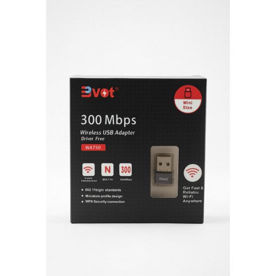 محول واي فاي USB لاسلكي (Evot WA750) محول واي فاي USB لاسلكي (Evot WA750)
