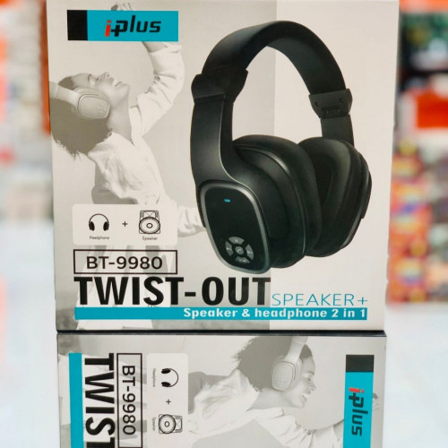 سماعة رأس بلوتوث مع اسبيكر 2في1 من Iplus سماعة رأس بلوتوث مع اسبيكر 2في1 من Iplus