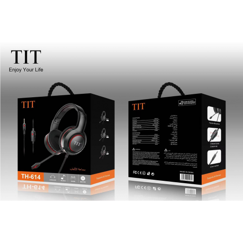 سماعة رأس سلكية للألعاب TH-614 من TIT سماعة رأس سلكية للألعاب TH-614 من TIT