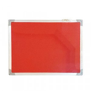 Bulleting Bored 90x60cm 2 Face Foam And Fabric Red