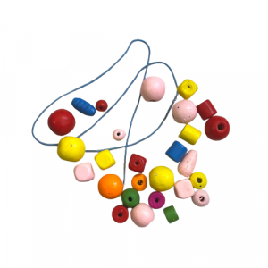 Different Wooden Beads Set For Making Accessories