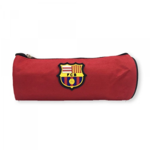 Barcelona and Real Madrid Pencil Case Cylindrical Red