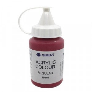  Acrylic Color SIMBA 250 ml Regular Red 