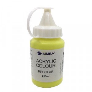  Acrylic Color SIMBA 250 ml Regular yellow 
