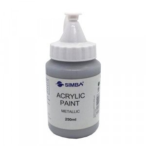  Acrylic Color SIMBA 250 ml Metallic Silver 