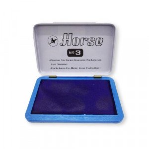 Stamp Pad HORSE Medium Blue No3
