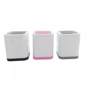  Pen Holder Plastic Square 