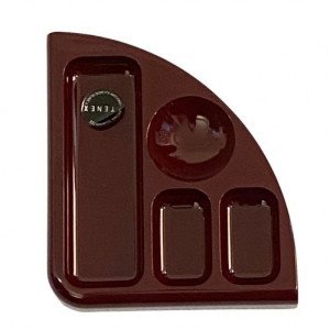 Corner Stationery Base TENEX Plastic Burgundy