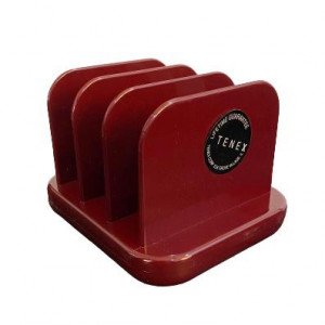 Office Paper Organizer Base TENEX Plastic Burgundy