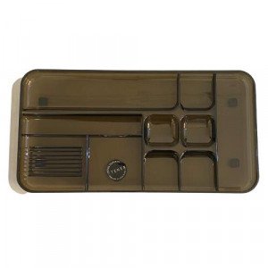 A Rectangle Stationery Base TENEX Plastic Smoky