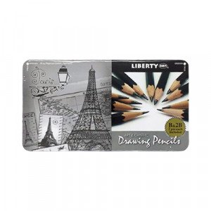 Graphite Pencil Set LIBERTY 12 Pieces    