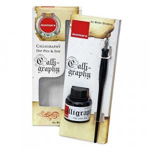 Quill Pen Set with Ink Bottle isomars