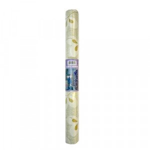 Adhesive Roll Decorated with Beige and Golden Roses SIMBA 8 yard