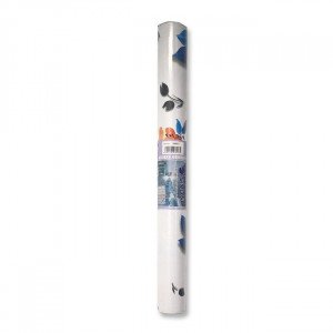Printed Adhesive Roll White Red and Blue Roses SIMBA 8 yard