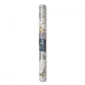 Printed Adhesive Roll White and Gold Decorated SIMBA 8 yard