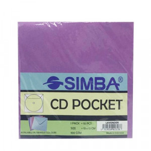 Metallic Color Envelopes CD 13x13 cm SIMBA 10 Pcs