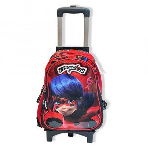 School Bag Wheeled 33x43 cm LADYBUG Shiny Picture