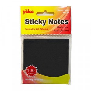 Sticky Notes Black 75x75  mm 
