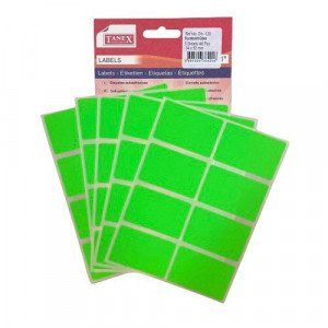 Office Label TANEX Phosphorescent Green 52 x 34 mm