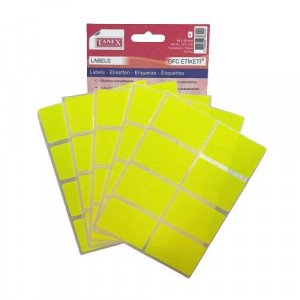 Office Label TANEX Phosphorescent Yellow 52 x 34 mm