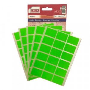 Office Label TANEX Phosphorescent Green 22 x 32 mm