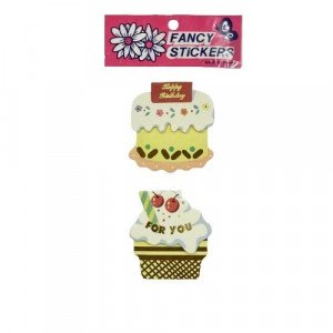 Small Congratulations Stickers Cake Shape