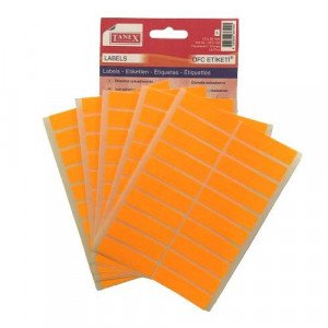 Office Label TANEX Phosphorescent Orange 13 x 50 mm