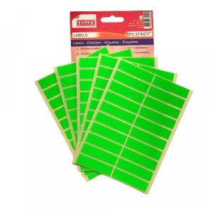 Office Label TANEX Phosphorescent Green 13 x 50 mm
