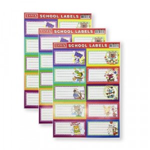 School Labels TANEX 10 Pcs carton Photo