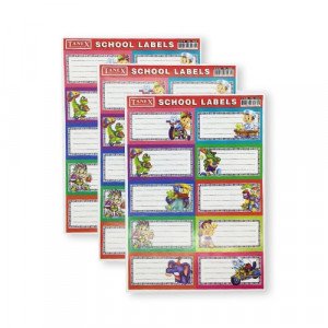 School Labels TANEX 10 Pcs Animals cartoon 