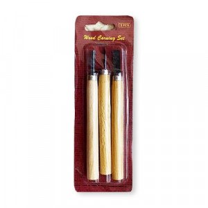 Carving Knives With Wooden Handle 3 Pcs
