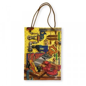 Gift Bag Paper Carpentry 26x18x10 cm