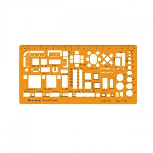 Geometric Shape, Furniture Shapes, Drawing Size: 1:100 ISOMARS