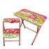 طقم طاولة مع كرسي معدن مرح اطفال وردي