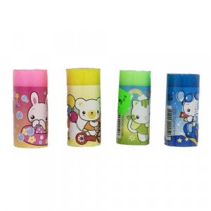 Erasers Cylindrical Cartoon Shapes