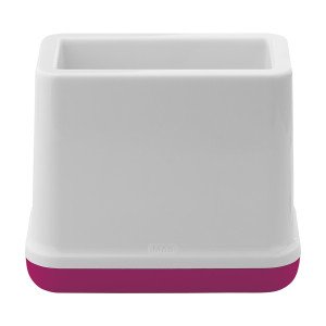  Pen Holder MAS Plastic White and Fuchsia