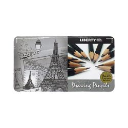 Graphite Pencil Set LIBERTY 12 Pieces    