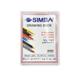 كراسة اسكتش ورق ابيض A4 سمبا 14 ورقه 180 جرام