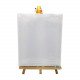 Canvas Board Rectangle 25x30 cm with Wood Stand White