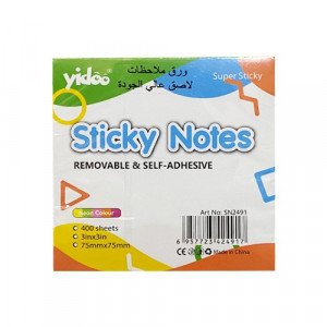Sticky Notes 75x75 mm 4 Colors + Silver 