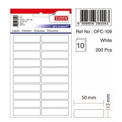 Office Label TANEX White 50 x 13 mm