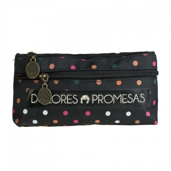 مقلمية مدرسية Dolores promesas اسود منقط بسكيت 