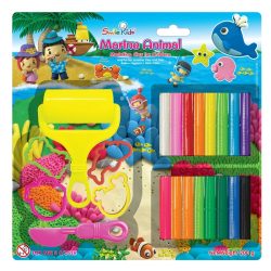 Marine Animal Clay With Molds And Knife Smile Kids 200 g