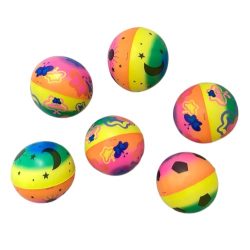 Medium Sponge Ball for Children 10 cm Phosphorescent Color Graphics