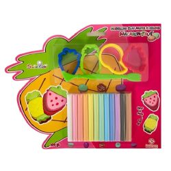 Fruits Clay Pastel Colors With Molds Smile Kids 100 g