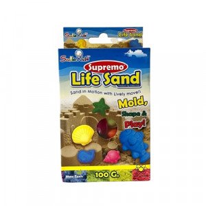  Clay Sand SMILE KIDS 100gm 3 Molds and a Knife