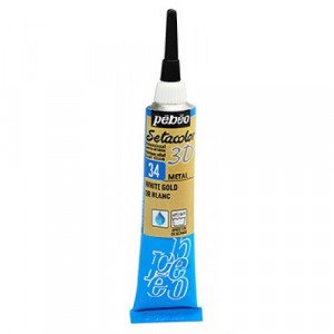  Setacolor 3D Metal Effect 34 White Gold 20 ml
